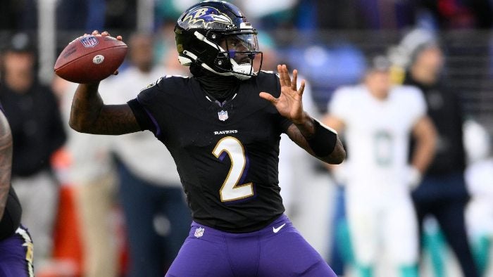 Huntley en un partido de los Ravens