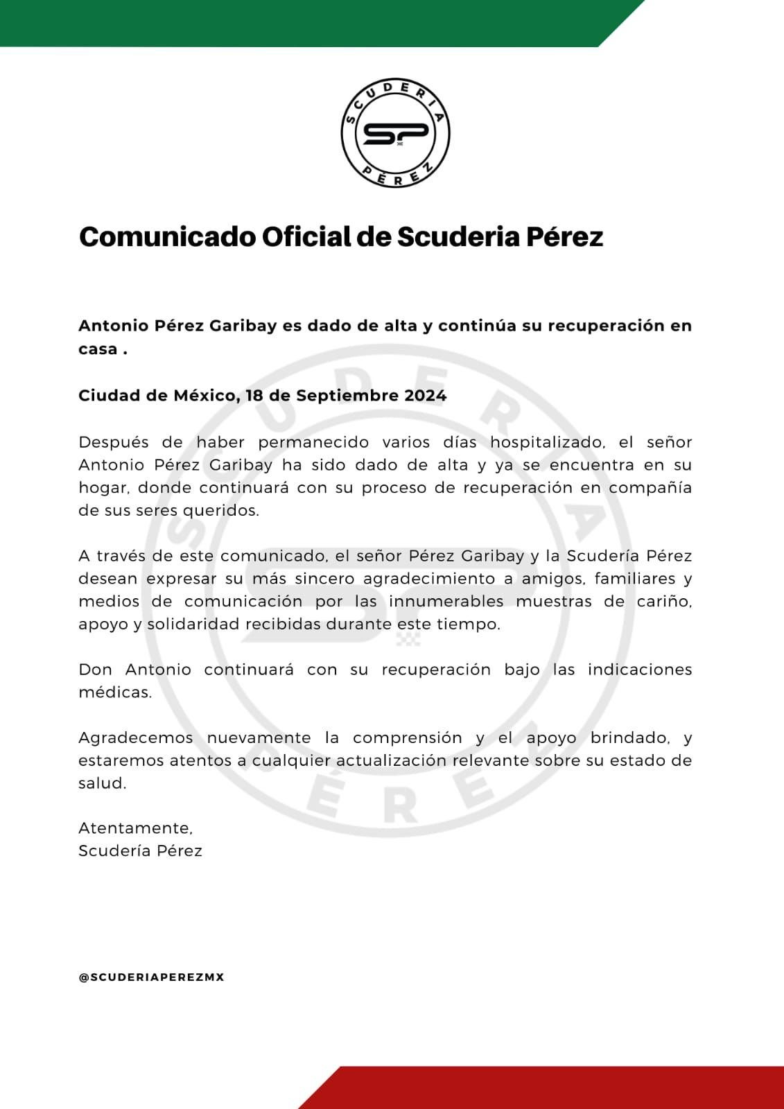 El comunicado de prensa 