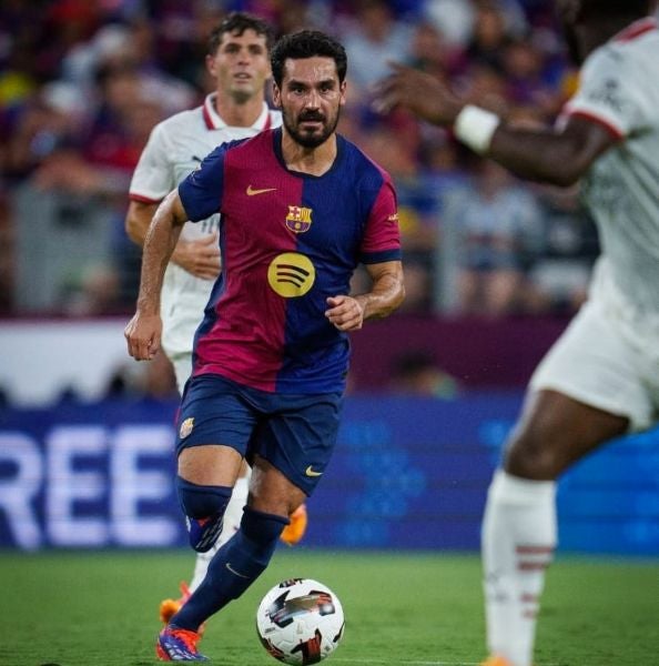 Gündogan en un partido del Barcelona