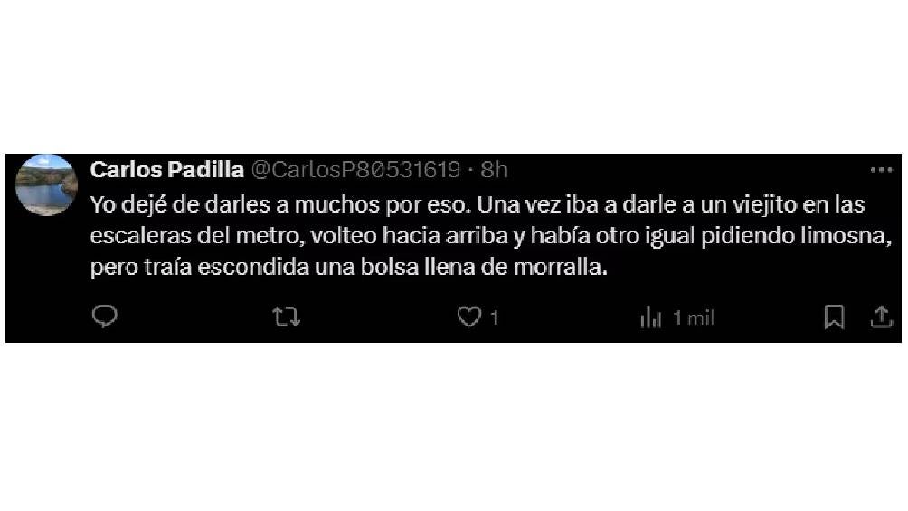 Usuarios reaccionan al video del supuesto hombre que fingue discapacidad para pedir limosna. 