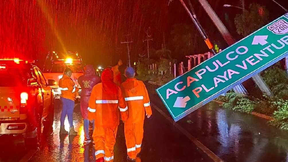 Al tocar tierra, el huracán John dejó algunas afectaciones en Guerrero. 