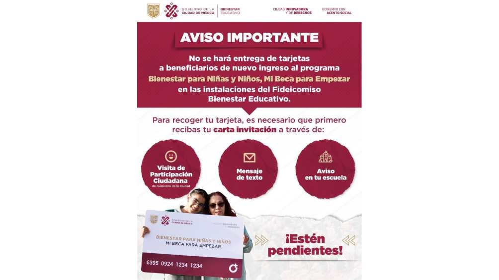 Ahora llegará una carta de invitación por alguno de estas tres vías. 