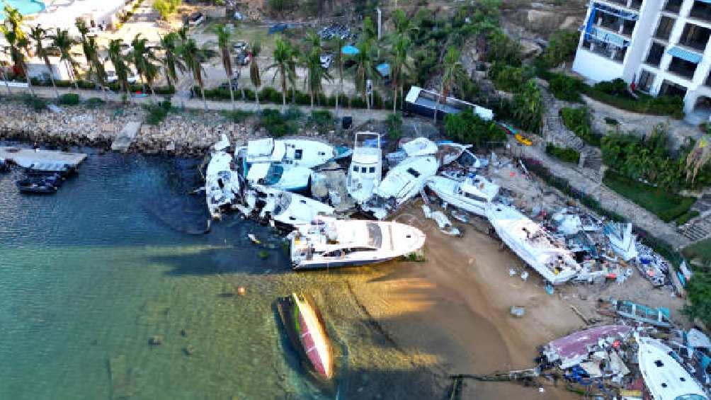 En 2023 el huracán Otis dejó devastado todo Acapulco. 