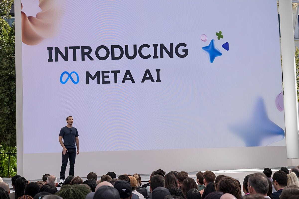 Mark Zuckerberg introduciendo META AI hace unos meses