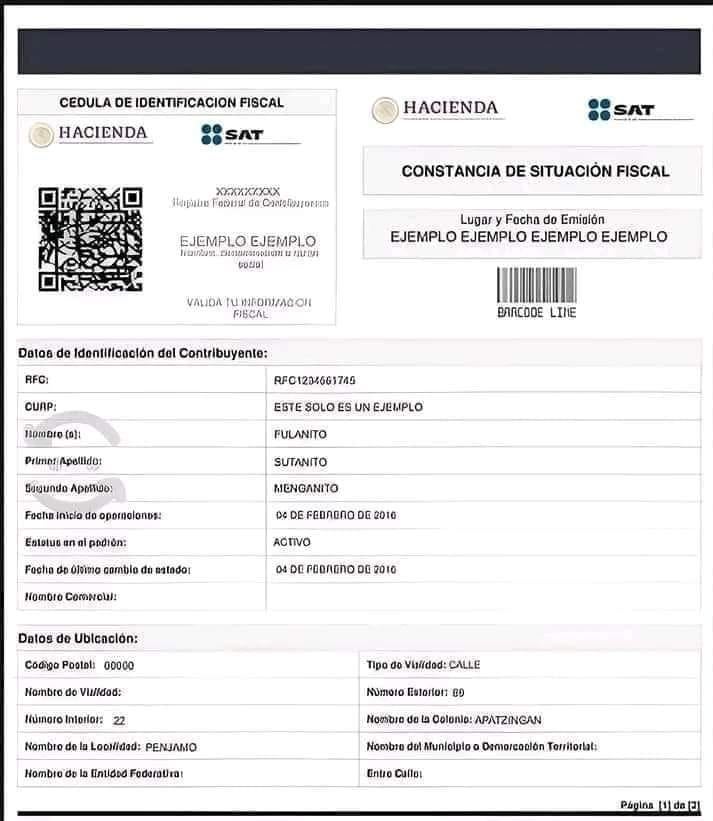 Si el trámite es por primera vez se recomienda acudir a una oficina del SAT.