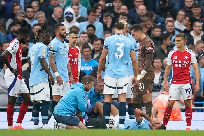 Manchester City confirma lesión de Rodri en rodilla