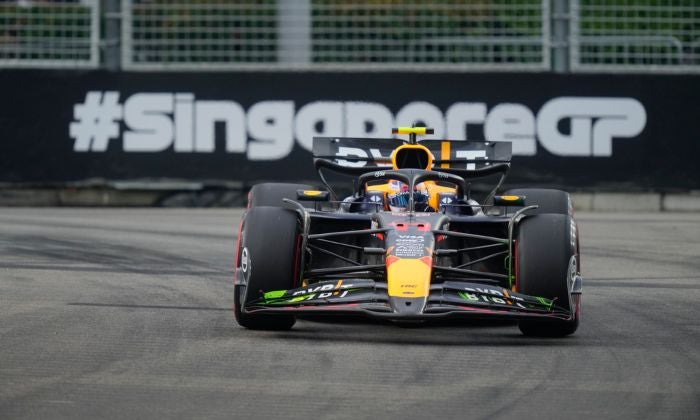 Checo Pérez en el GP de Singapur