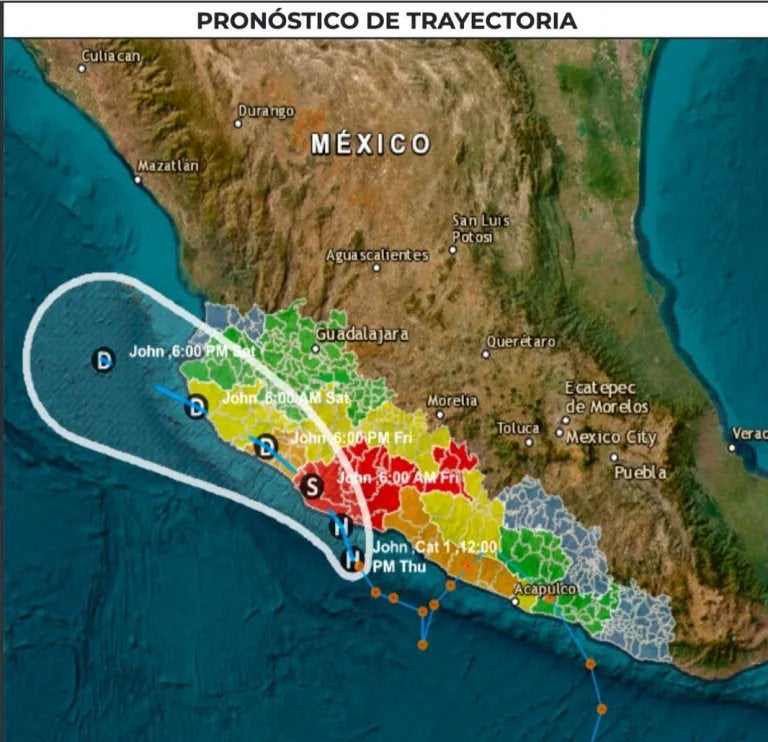 Michoacán será afectado por el huracán