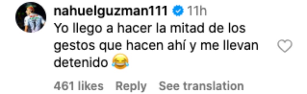 Nahuel Guzmán se queja en redes sociales