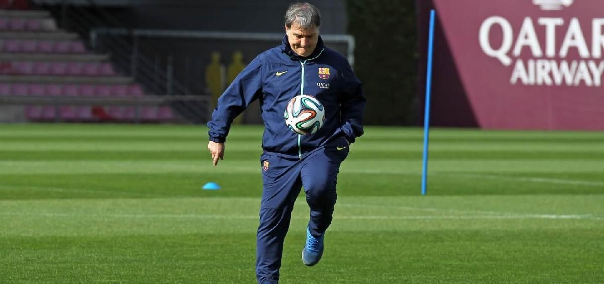 Tata Martino con el Barça 