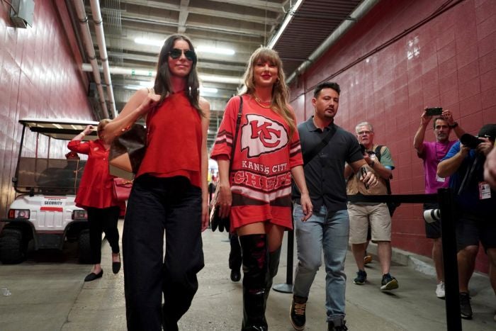 Taylor Swift en un partido de los Chiefs