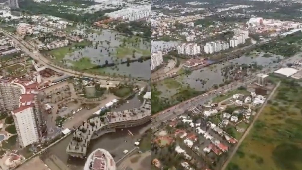 Las colonias están devastadas por el golpe del huracán.