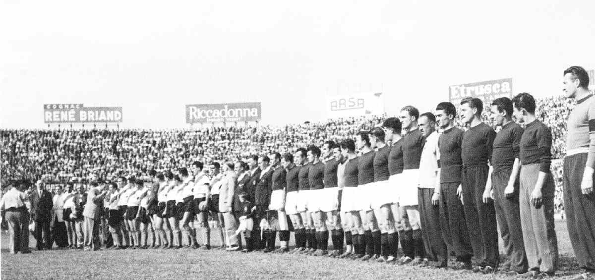 Encuentro amistoso entre Torino y River Plate en 1949