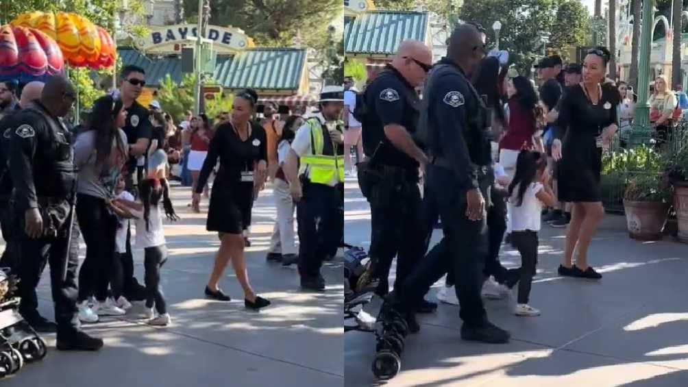 Policías esposaron y se llevaron al mujer, mientras sus hijas lloraban. 