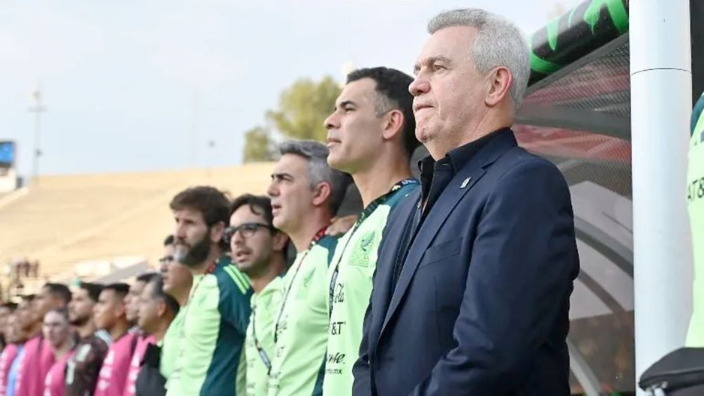 Javier Aguirre en el duelo ante Nueva Zelanda