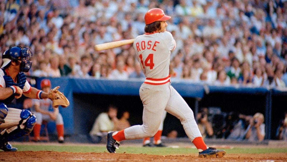 Pete Rose conectó 4 mil 256 hits