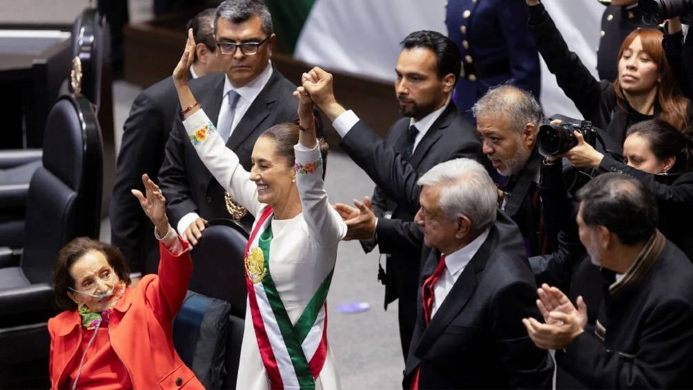 La actual presidenta de México continuará con las Mañaneras en Palacio Nacional. 