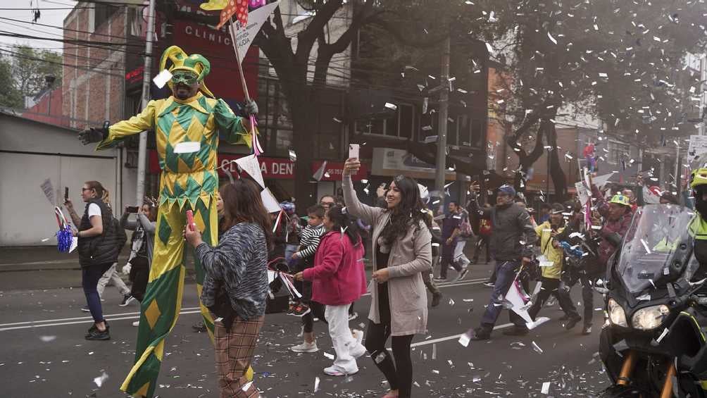 Las calles del Centro Histórico se convirtieron en un festival. 