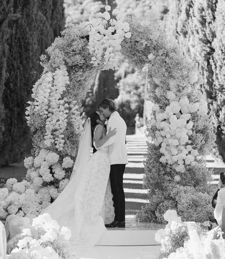 La boda se realizó en mayo de este año en Italia.