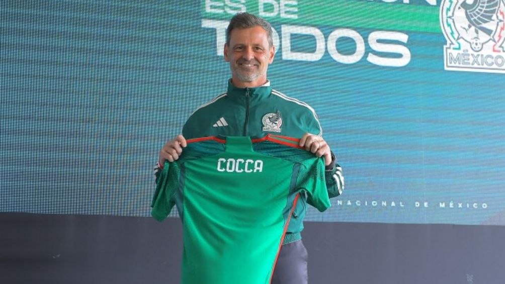 Diego Cocca en su presentación con México