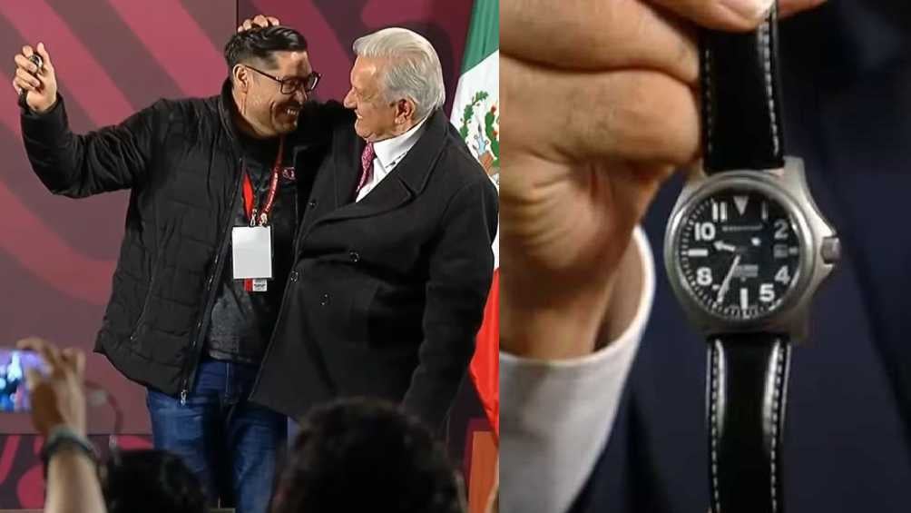 Periodista rechaza un millón de pesos por el reloj que rifó el expresidente López Obrador