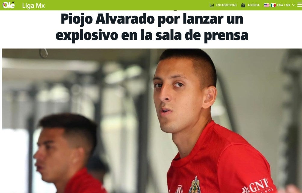 Diario Olé analiza posible sanción de Alvarado