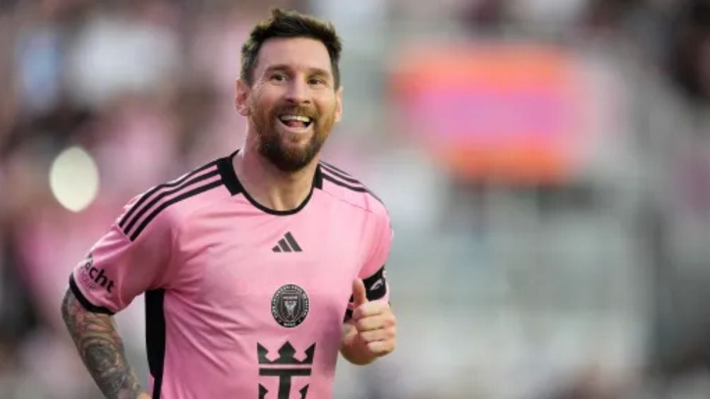 Messi en un partido con el Inter Miami