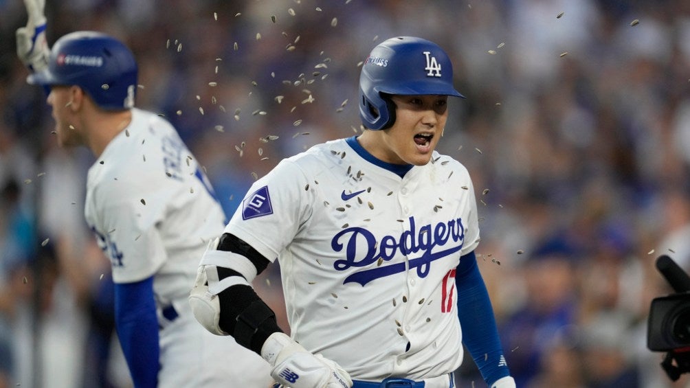 Dodgers remonta a Padres con homerun de Shohei Ohtani en su debut en Playoffs 