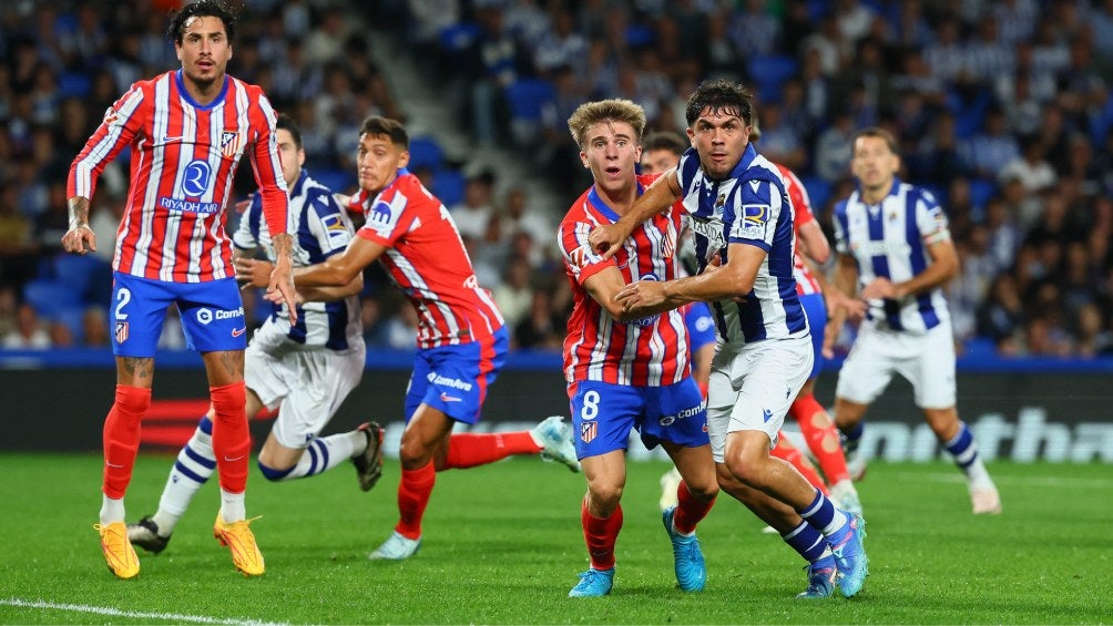 Atleti y Real Sociedad en San Sebastián