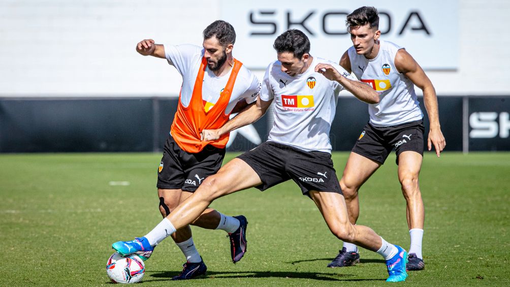 Imágenes del entrenamiento de Valencia