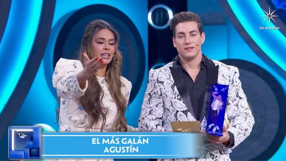 Agustín ganó el premio al más galán y se lo dedico a su estilista. 