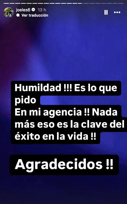 El dueño de FZ Management mandó esta indirecta.