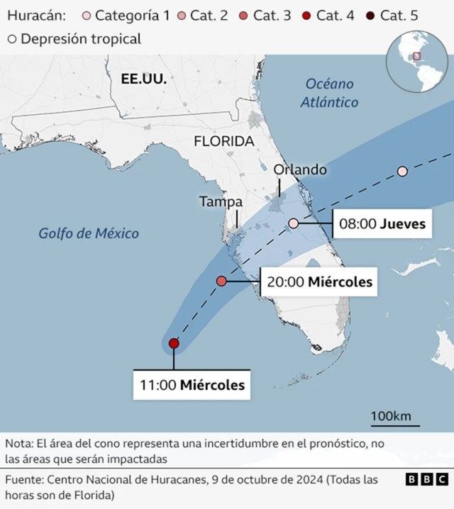 El paso del huracán en Florida