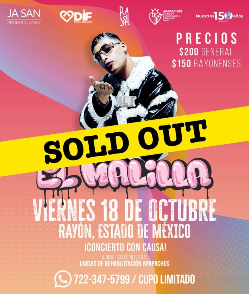 Concierto de El Malilla ya es sold out