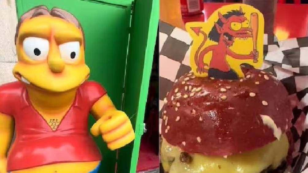 Podrás ver a tus personajes favoritos y comer hamburguesas y donas. 