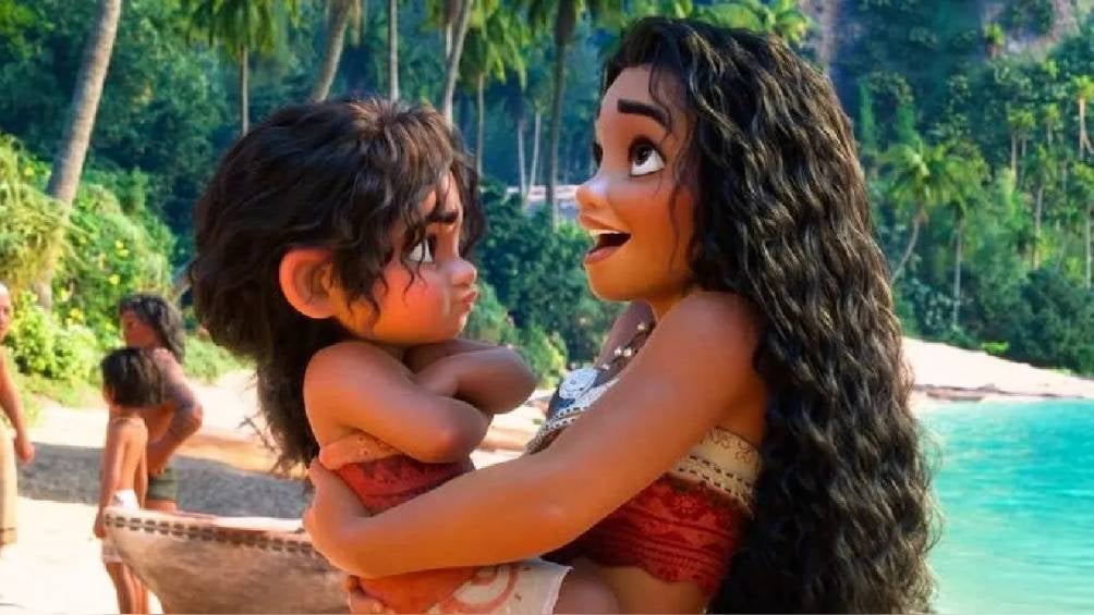 En la primer película Moana busca salvar a su isla. 