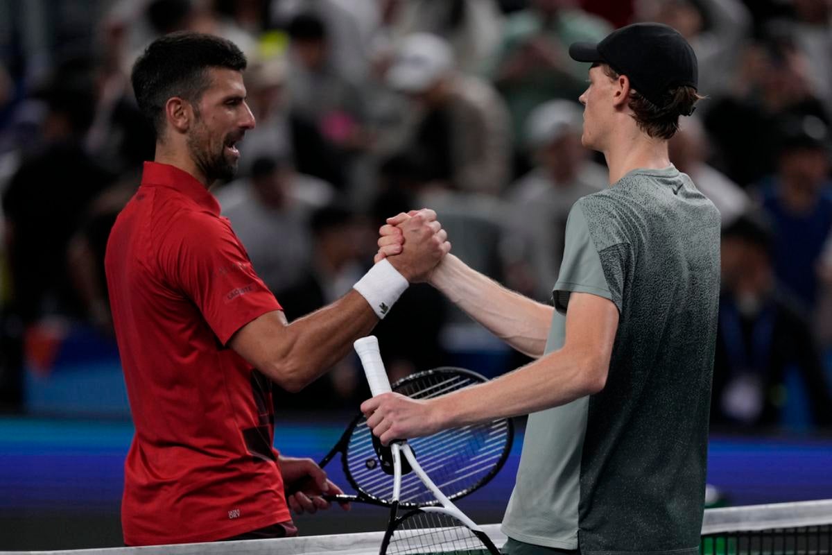 Sinner venció a Djokovic en Shanghái