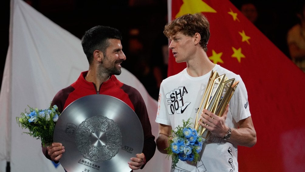 Sinner venció a Djokovic por el título en Shanghai