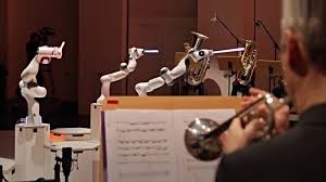 Un robot en Alemania sorprendió al dirigir una orquesta. 