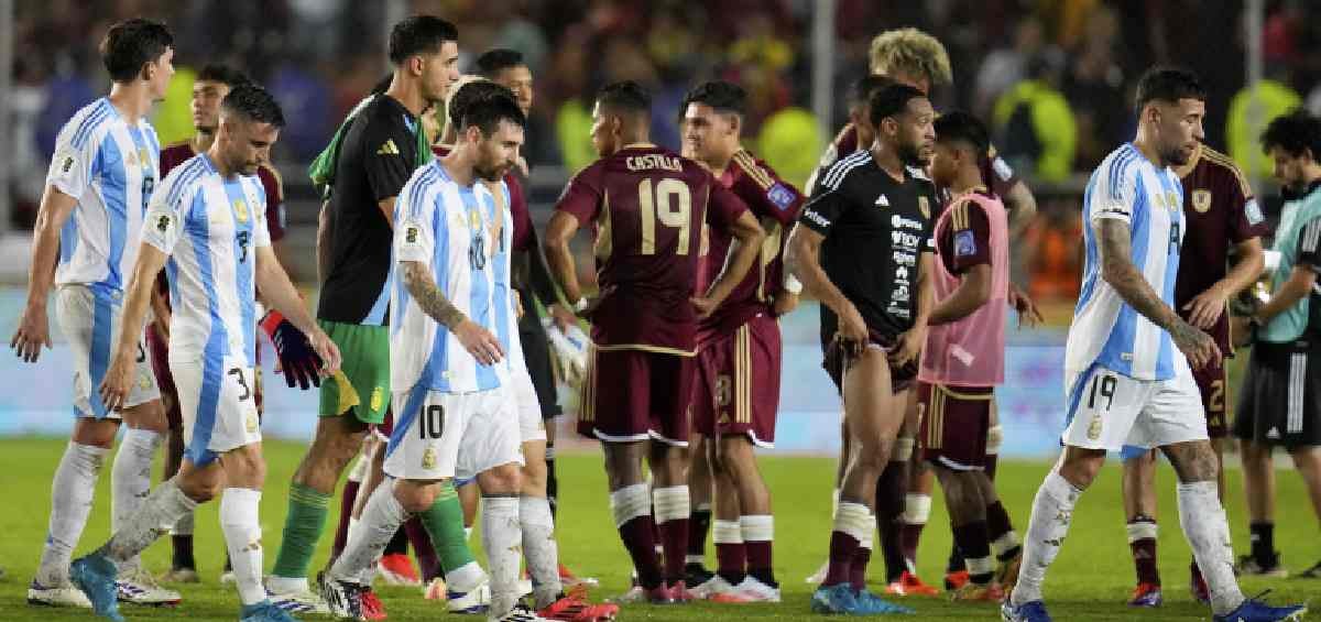 Argentina empató en Venezuela 