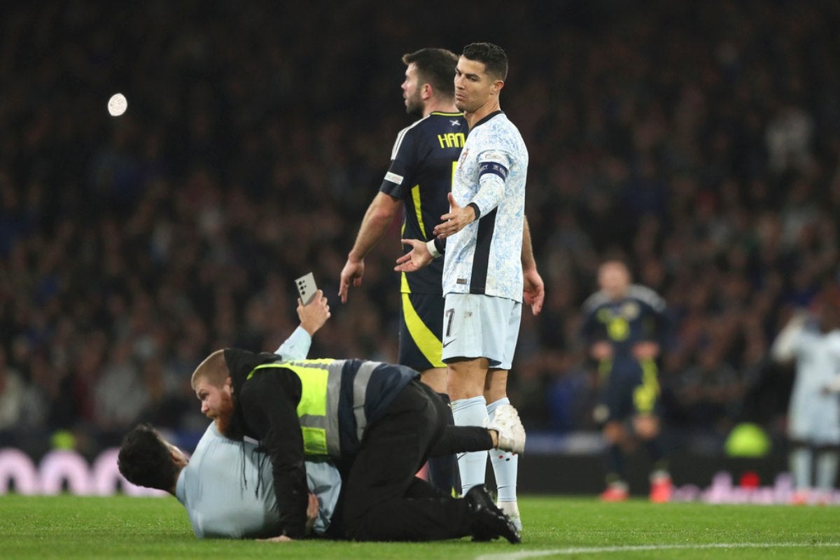 CR7 no tuvo fortuna de cara al arco en esta ocasión