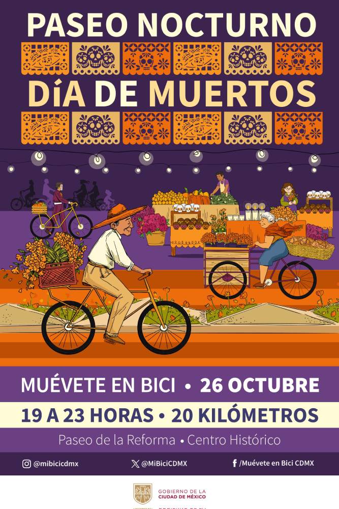 El próximo 26 de octubre será el Paseo Nocturno Día de Muertos.