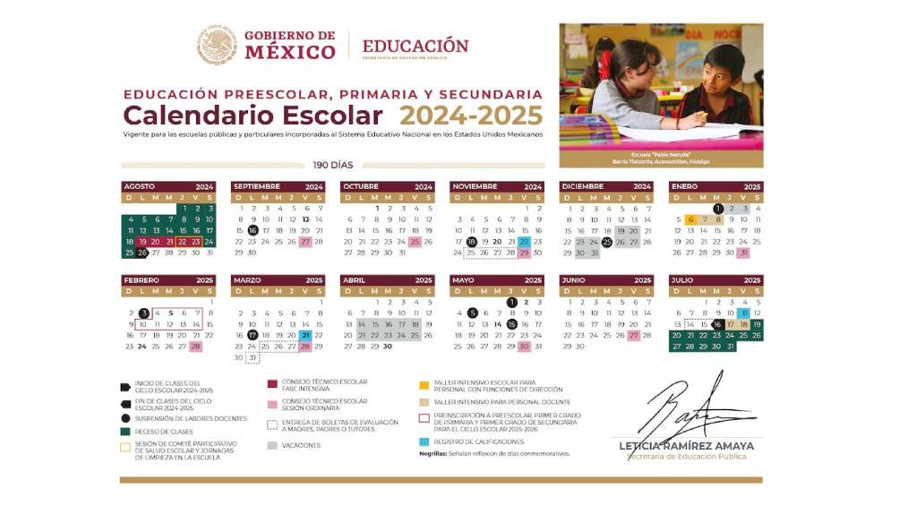 El calendario oficial de la SEP no señala como días de descanso oficial 1 y 2 de noviembre. 