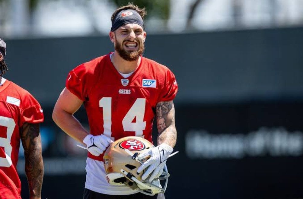 Ricky Pearsall en entrenamiento con San Francisco