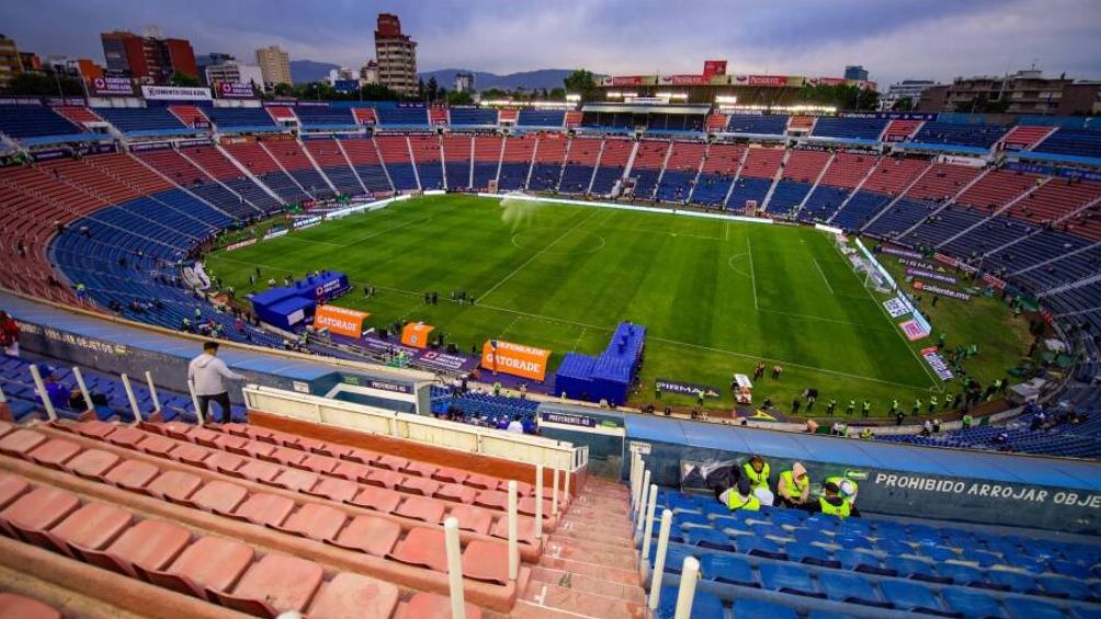 La cancha del Estadio de la Ciudad de los Deportes