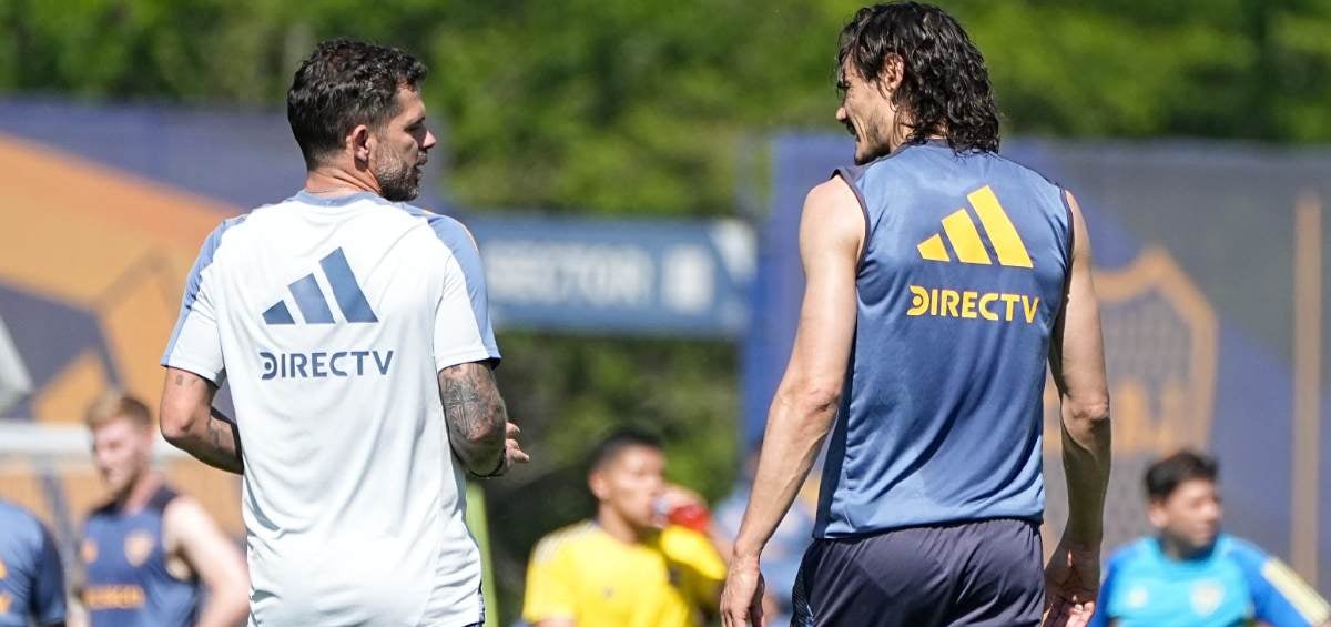 Entrenamiento en Boca 