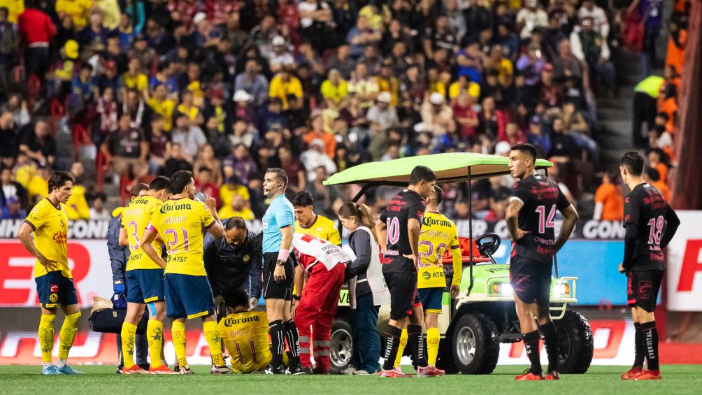 Lesión de Víctor Dávila vs Tijuana