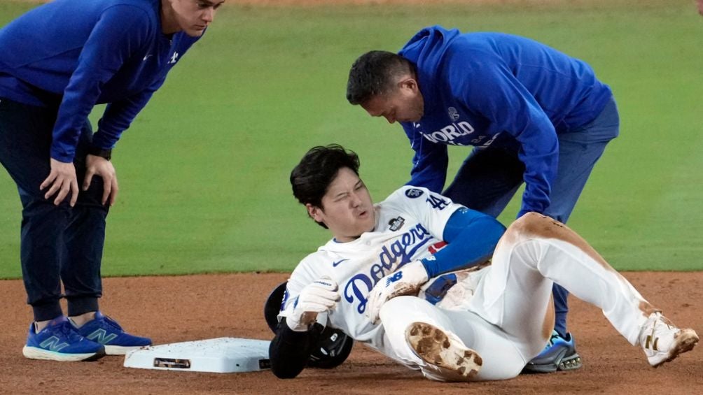 Ohtani se lastimó en la séptima entrada