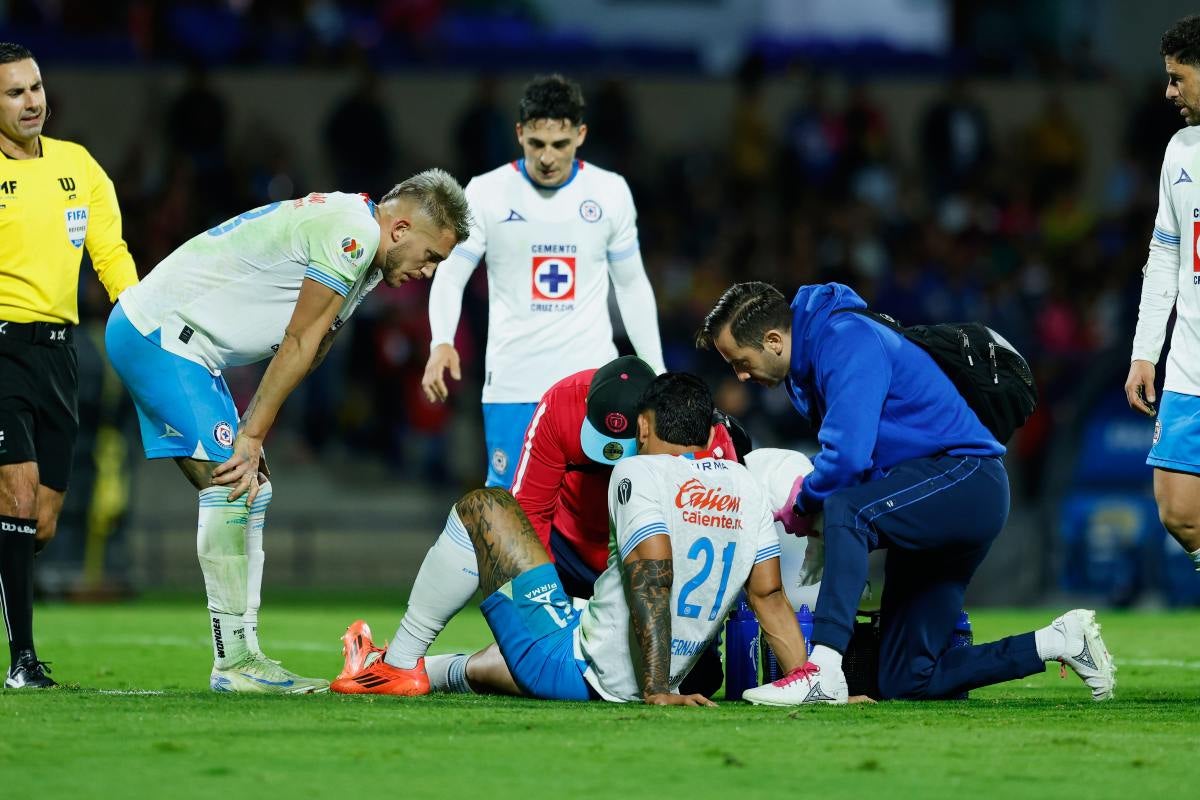 El jugador sobre el césped 