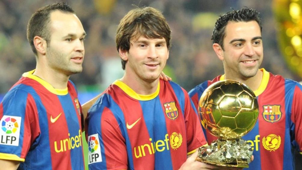 Iniesta, Xavi y Messi pelearon por el Balón de Oro